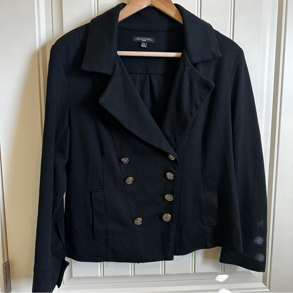 Notations women’s blazer petite medium black - Picture 2 of 8